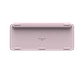 Teclado Logitech MX Keys Mini inalámbrico iluminado español rosa por mayor - Miniatura 3