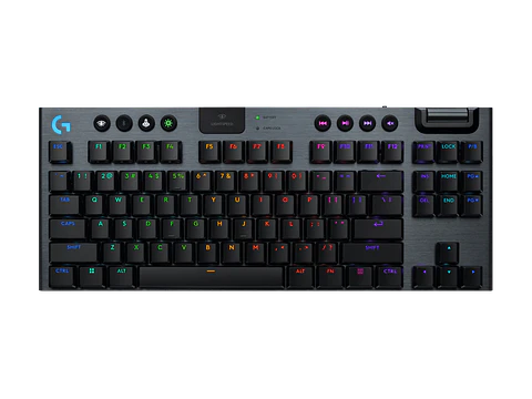 Teclado mecánico Logitech G915 X LIGHTSPEED TKL táctil inglés negro por mayor