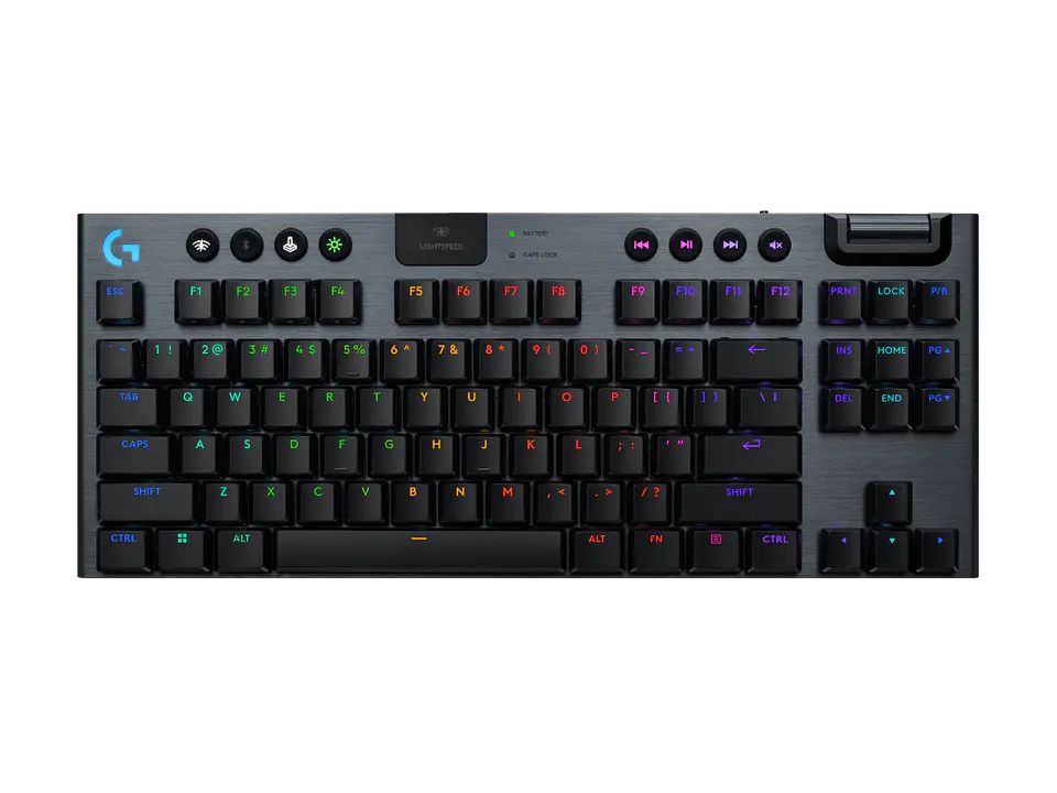 Teclado mecánico Logitech G915 X LIGHTSPEED TKL táctil inglés negro por mayor 1