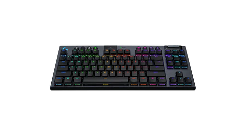 Teclado mecánico Logitech G915 X LIGHTSPEED TKL táctil inglés negro por mayor