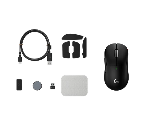 Mouse gamer inalámbrico compacto Logitech G PRO X SUPERLIGHT 2c negro por mayor