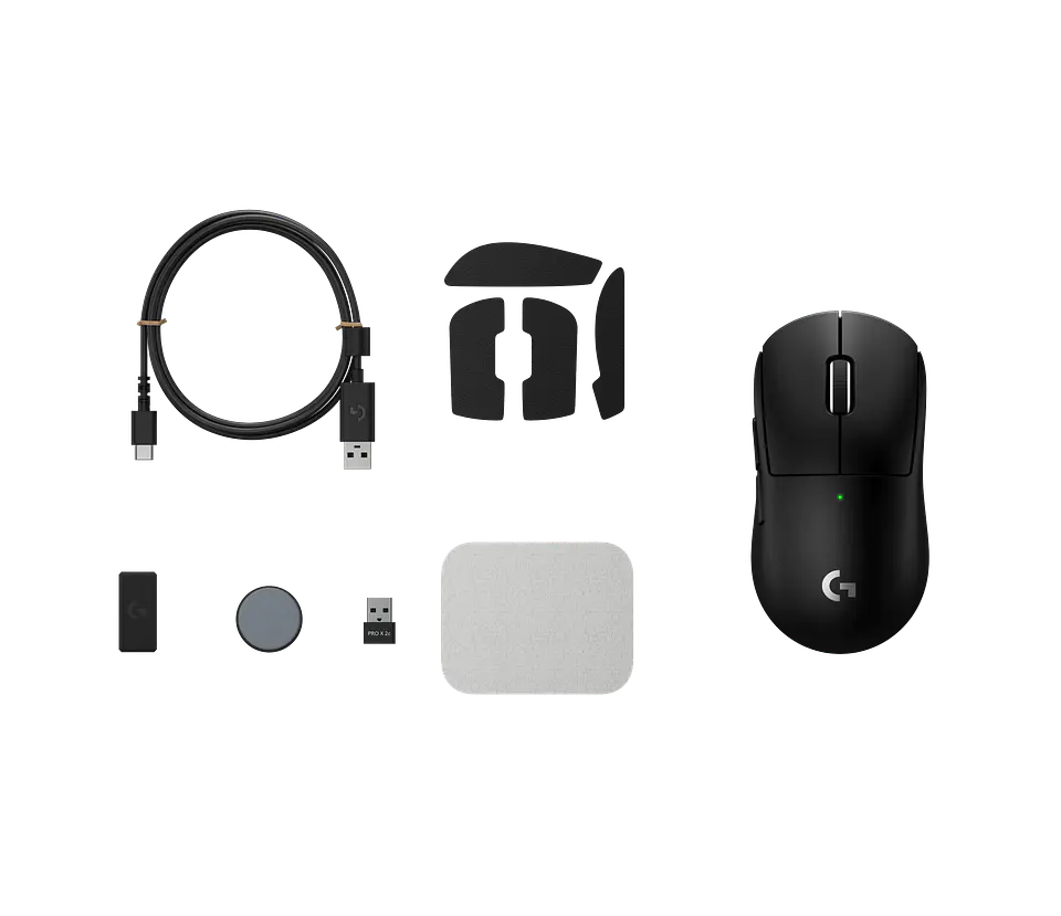 Mouse gamer inalámbrico compacto Logitech G PRO X SUPERLIGHT 2c negro por mayor 2