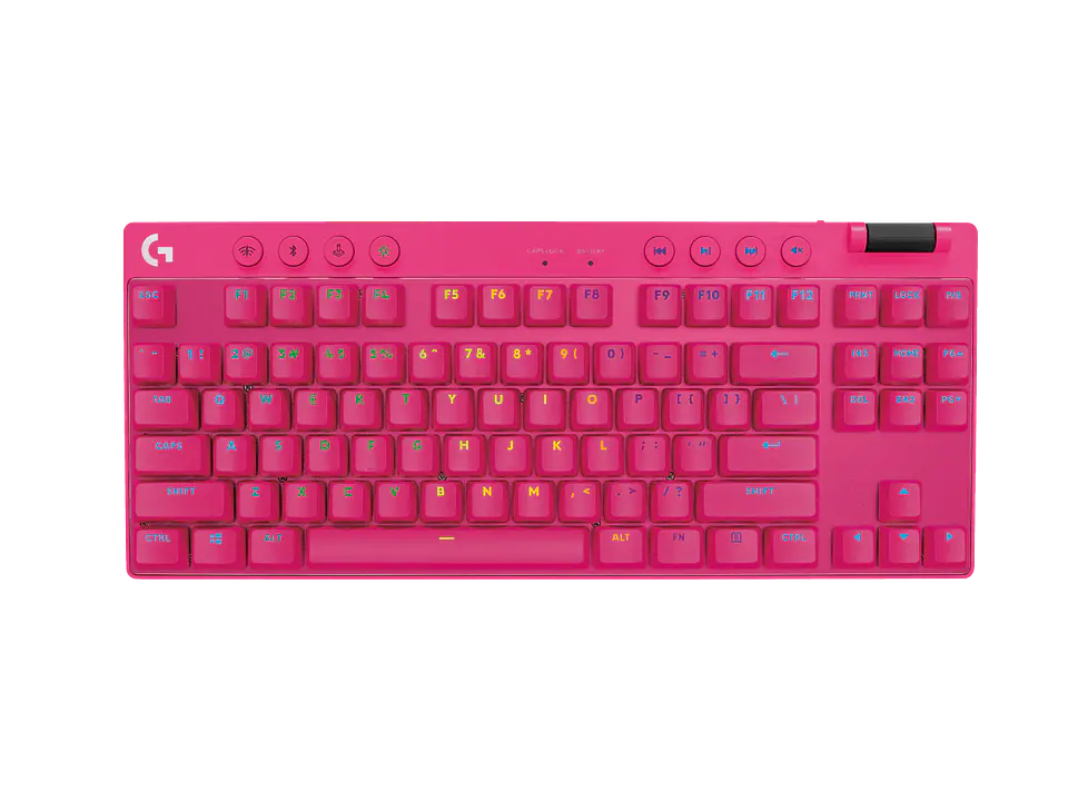 Teclado mecánico Logitech G PRO X TKL LIGHTSPEED táctil inglés magenta por mayor 1