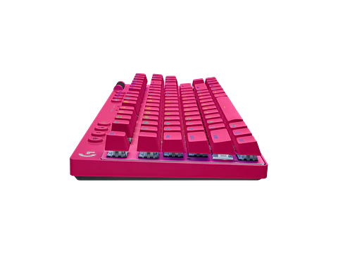 Teclado mecánico Logitech G PRO X TKL LIGHTSPEED táctil inglés magenta por mayor