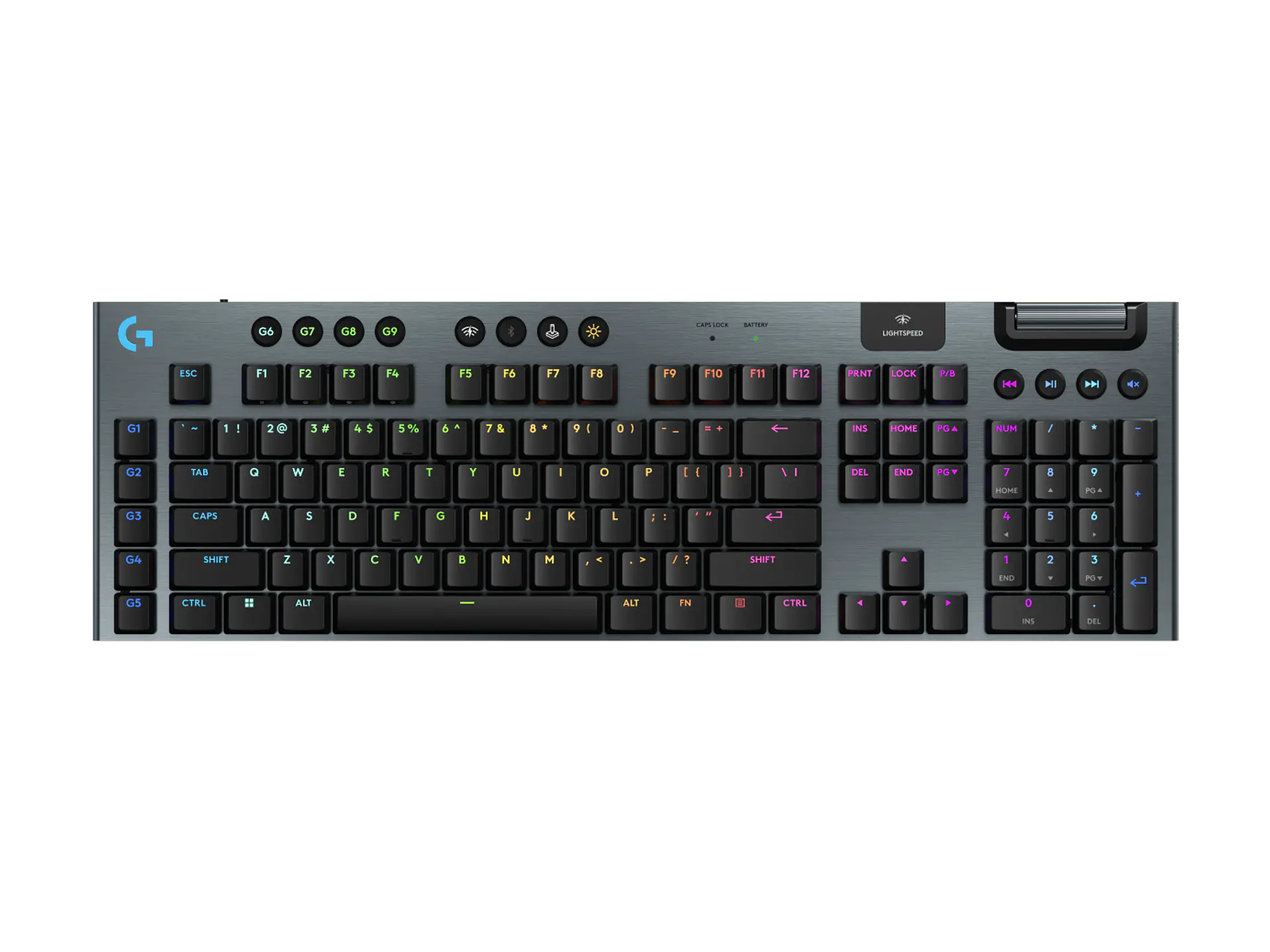 Teclado mecánico Logitech G915 X LIGHTSPEED táctil inglés negro por mayor 1