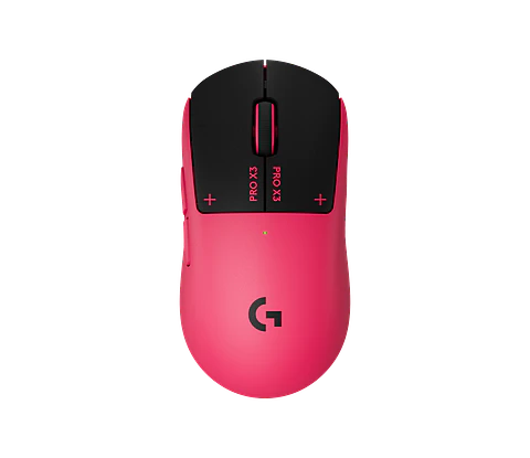 Mouse gamer inalámbrico háptico Logitech G PRO X3 SUPERSTRIKE magenta eclipse por mayor