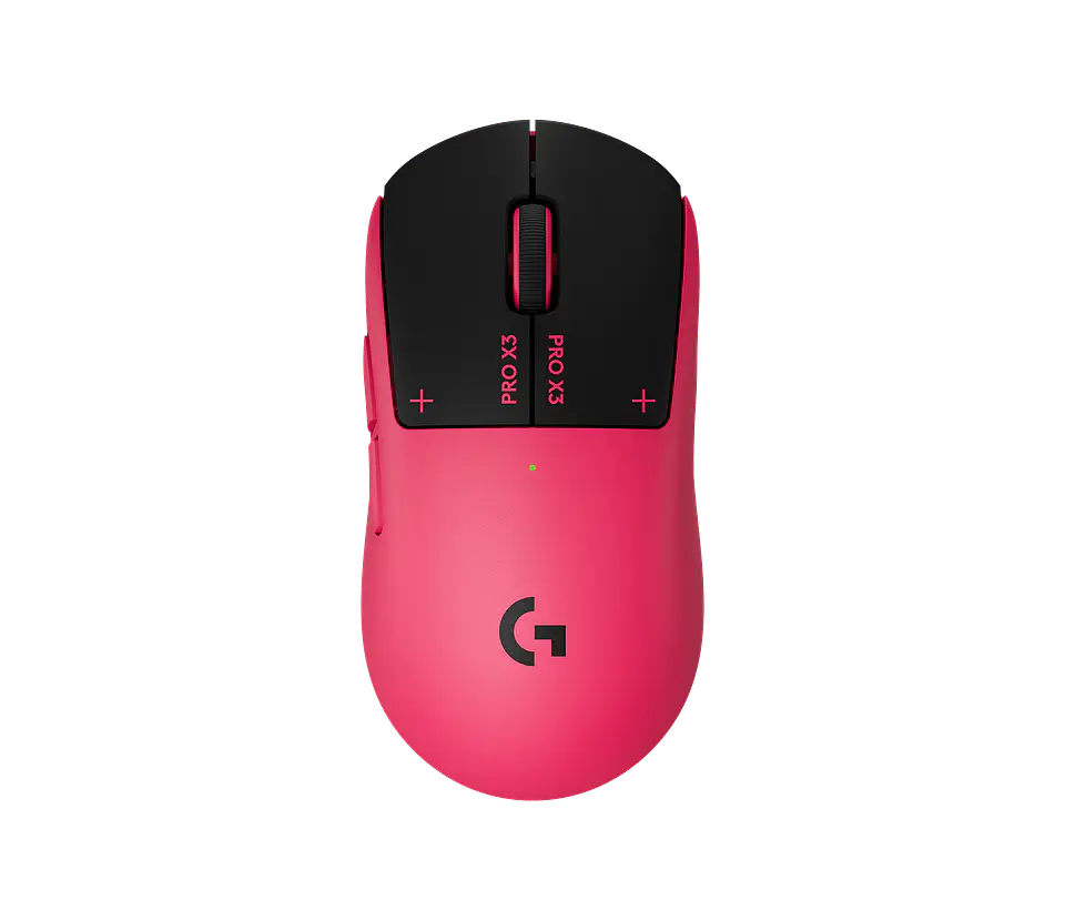 Mouse gamer inalámbrico háptico Logitech G PRO X3 SUPERSTRIKE magenta eclipse por mayor 1