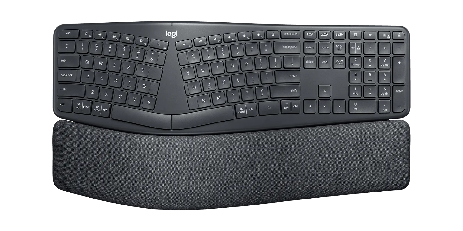 Teclado ergonómico Logitech ERGO K860 español grafito por mayor 1