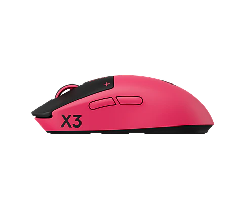 Mouse gamer inalámbrico háptico Logitech G PRO X3 SUPERSTRIKE magenta eclipse por mayor