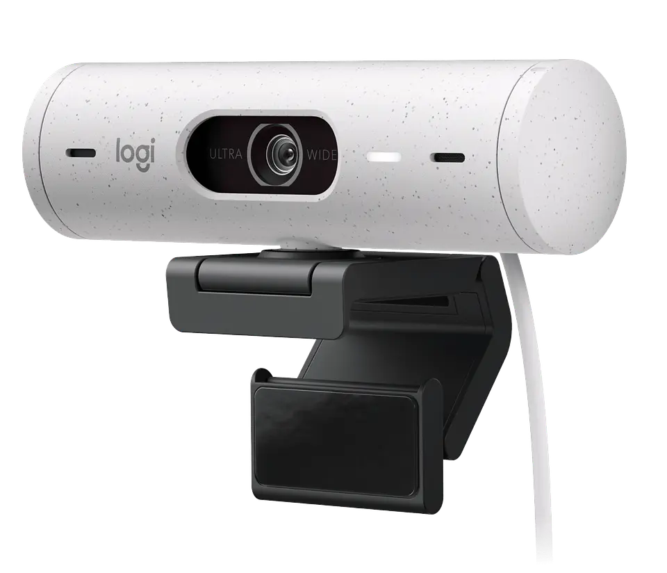 Cámara web Logitech Brio 500 Full HD USB-C blanco crudo por mayor 1