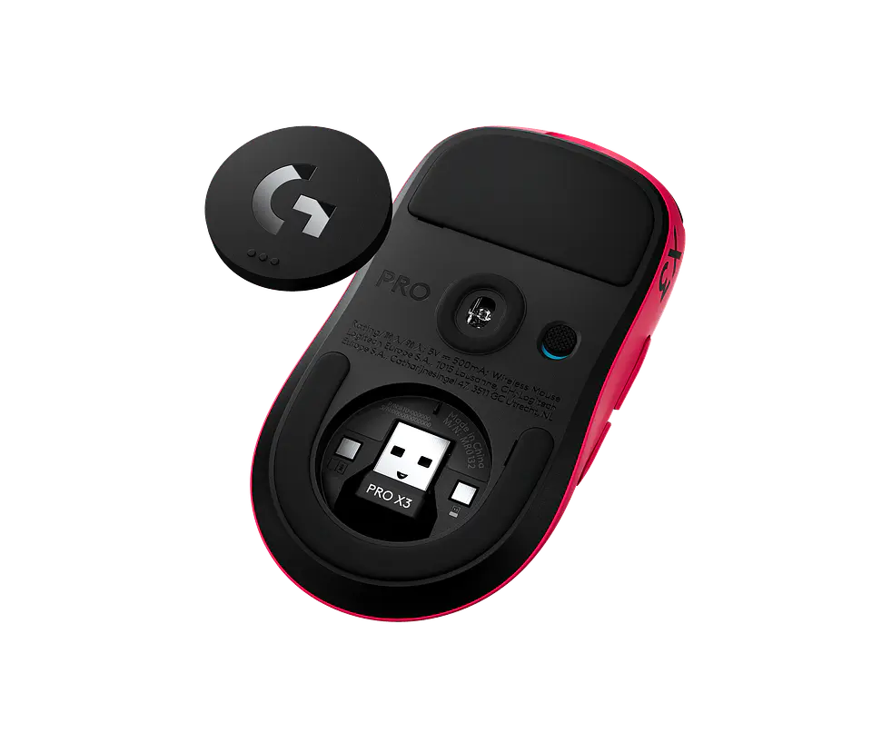 Mouse gamer inalámbrico háptico Logitech G PRO X3 SUPERSTRIKE magenta eclipse por mayor 3