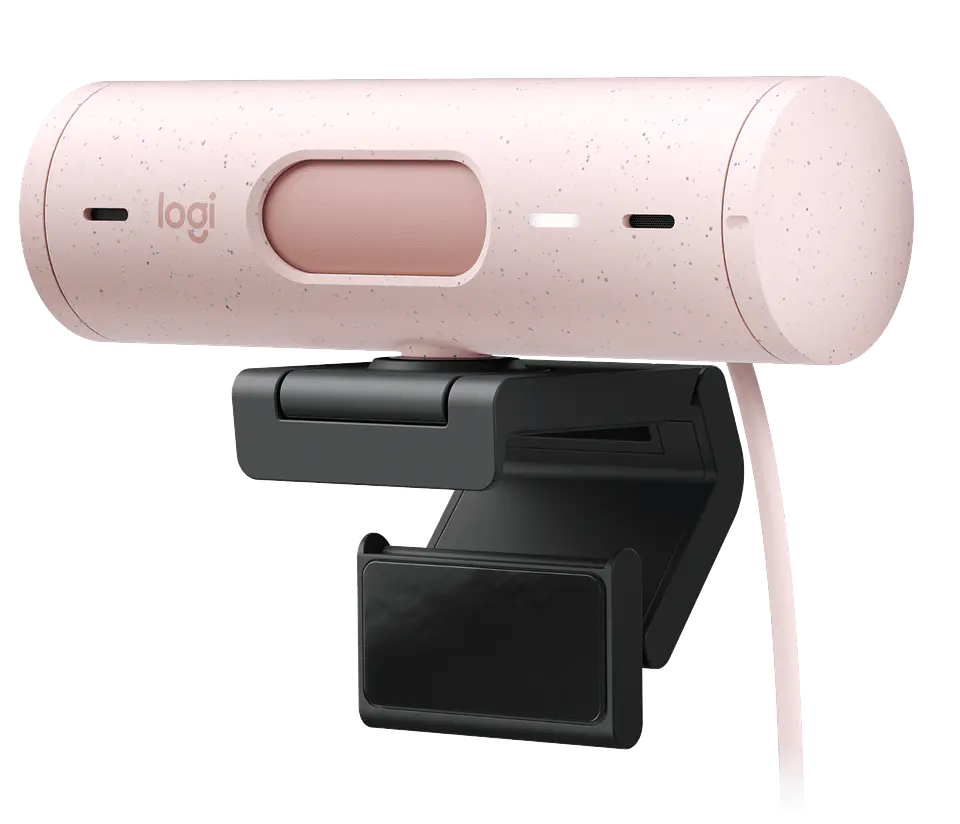 Cámara web Logitech Brio 500 Full HD USB-C rosa por mayor 2