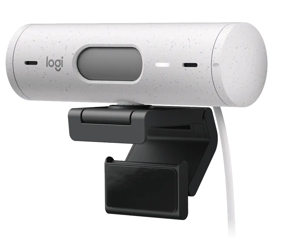 Cámara web Logitech Brio 500 Full HD USB-C blanco crudo por mayor 2