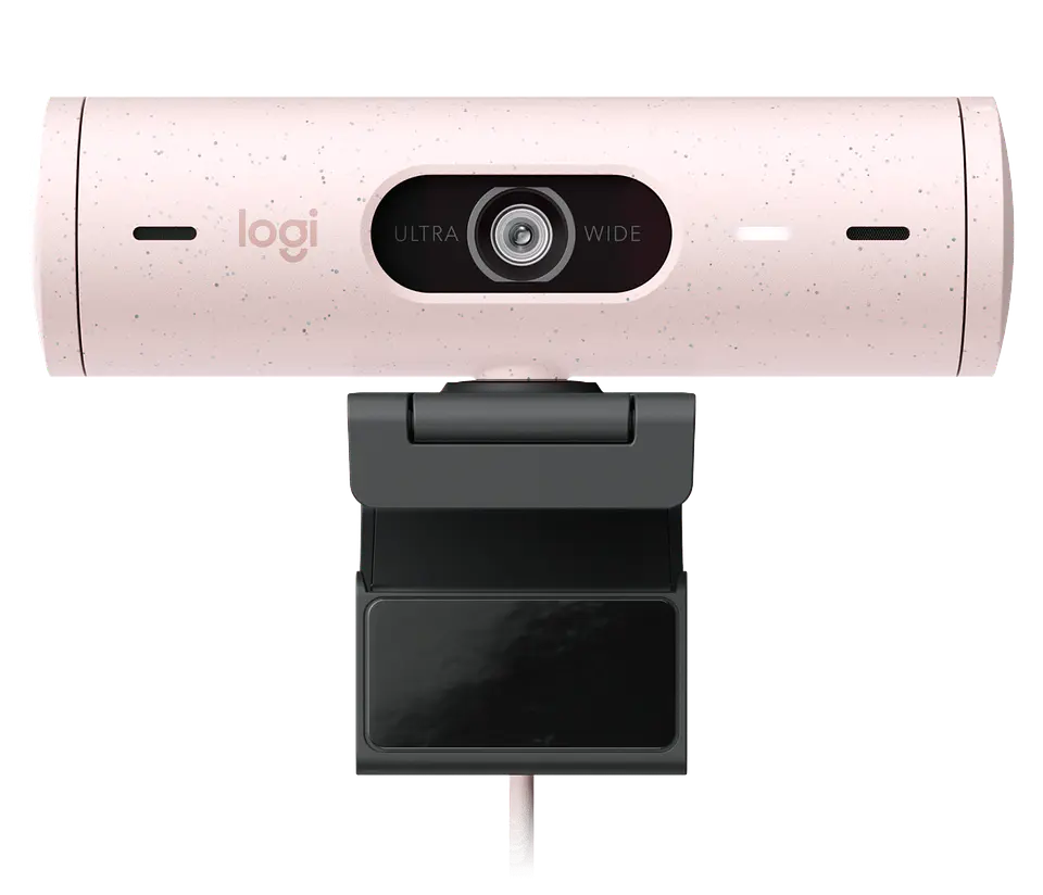Cámara web Logitech Brio 500 Full HD USB-C rosa por mayor 3