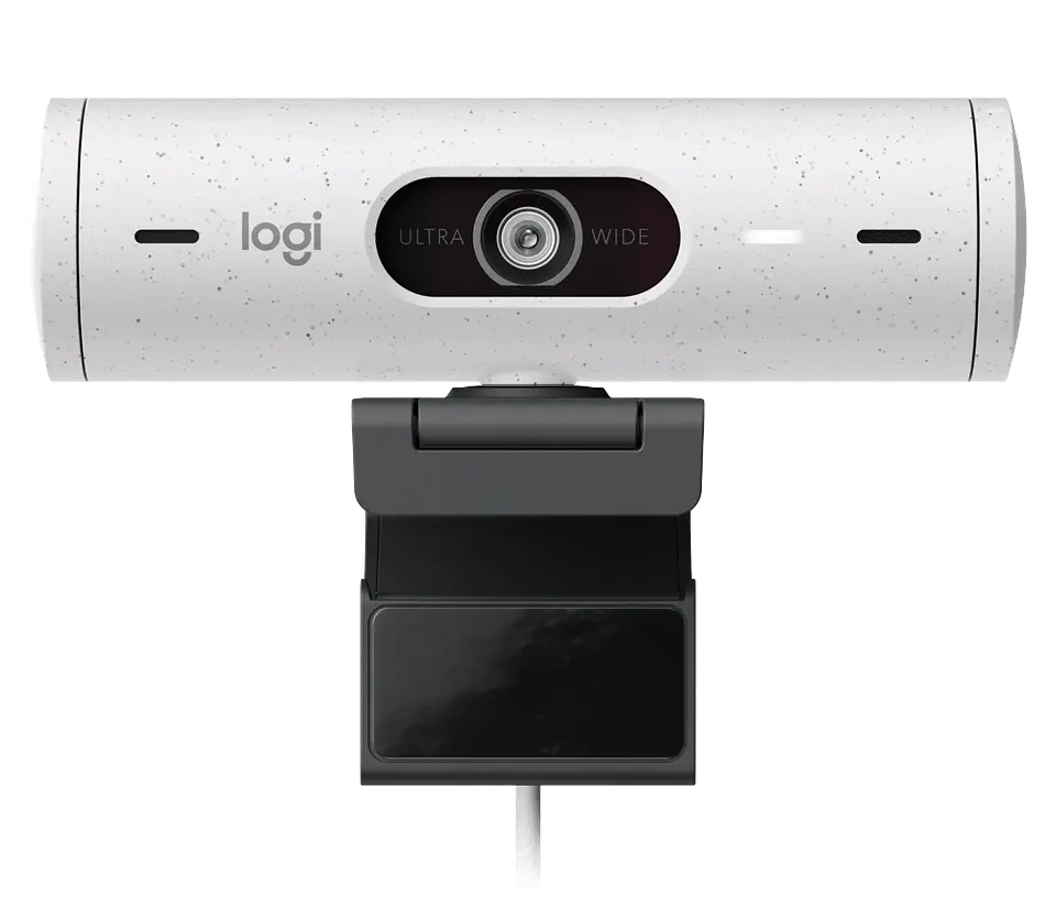 Cámara web Logitech Brio 500 Full HD USB-C blanco crudo por mayor 3