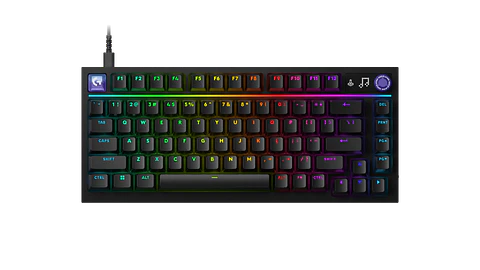Teclado mecánico Logitech G316 X 75 RGB táctil inglés negro por mayor