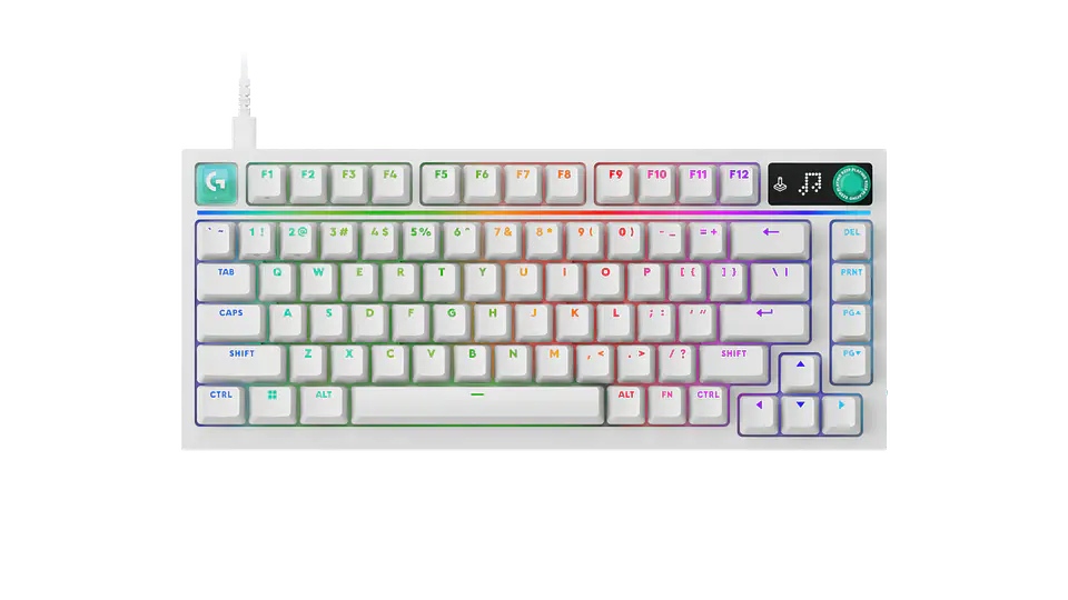 Teclado mecánico Logitech G316 X 75 RGB táctil inglés blanco por mayor 1