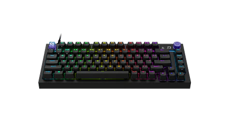 Teclado mecánico Logitech G316 X 75 RGB táctil inglés negro por mayor