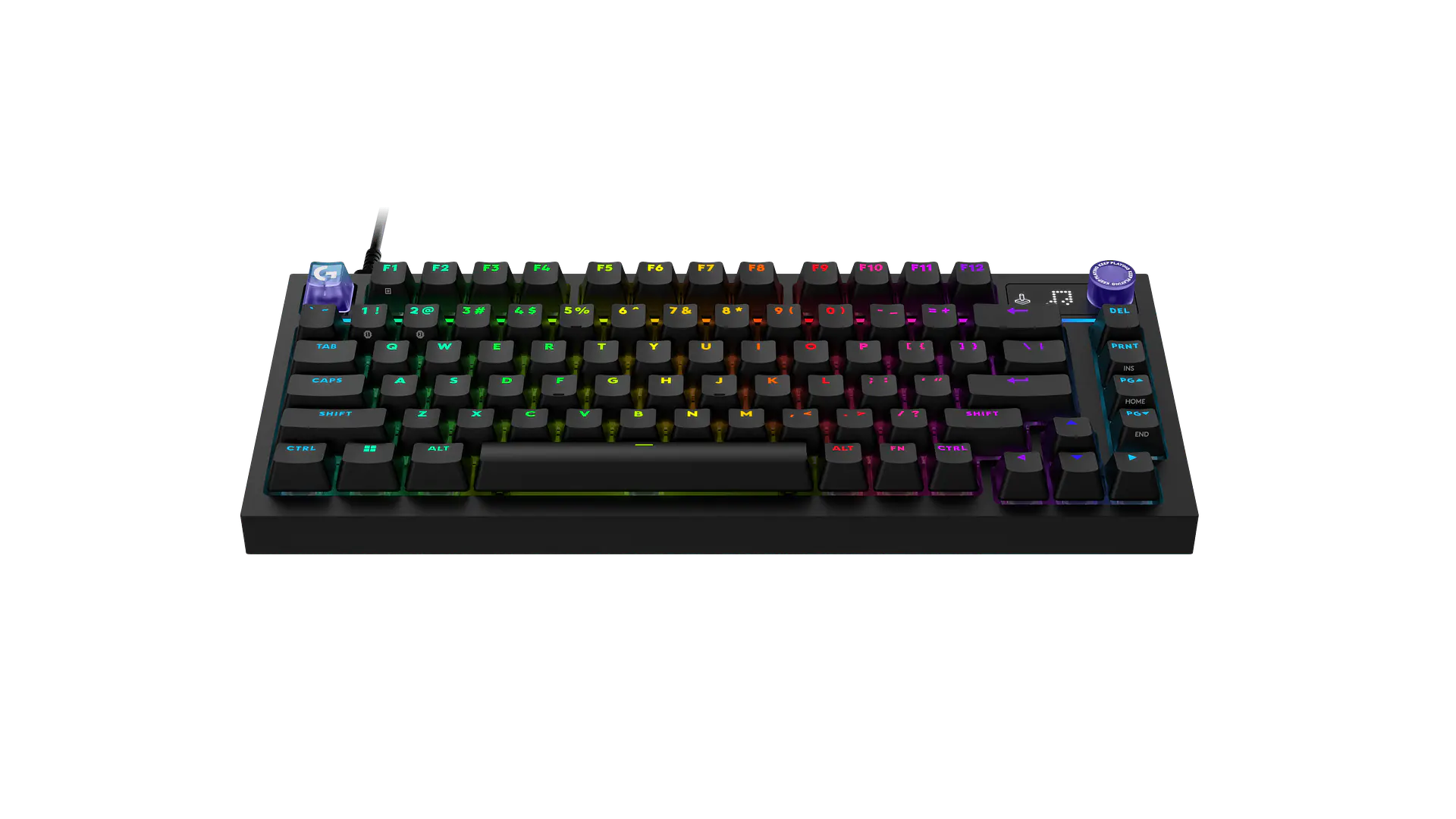 Teclado mecánico Logitech G316 X 75 RGB táctil inglés negro por mayor 2