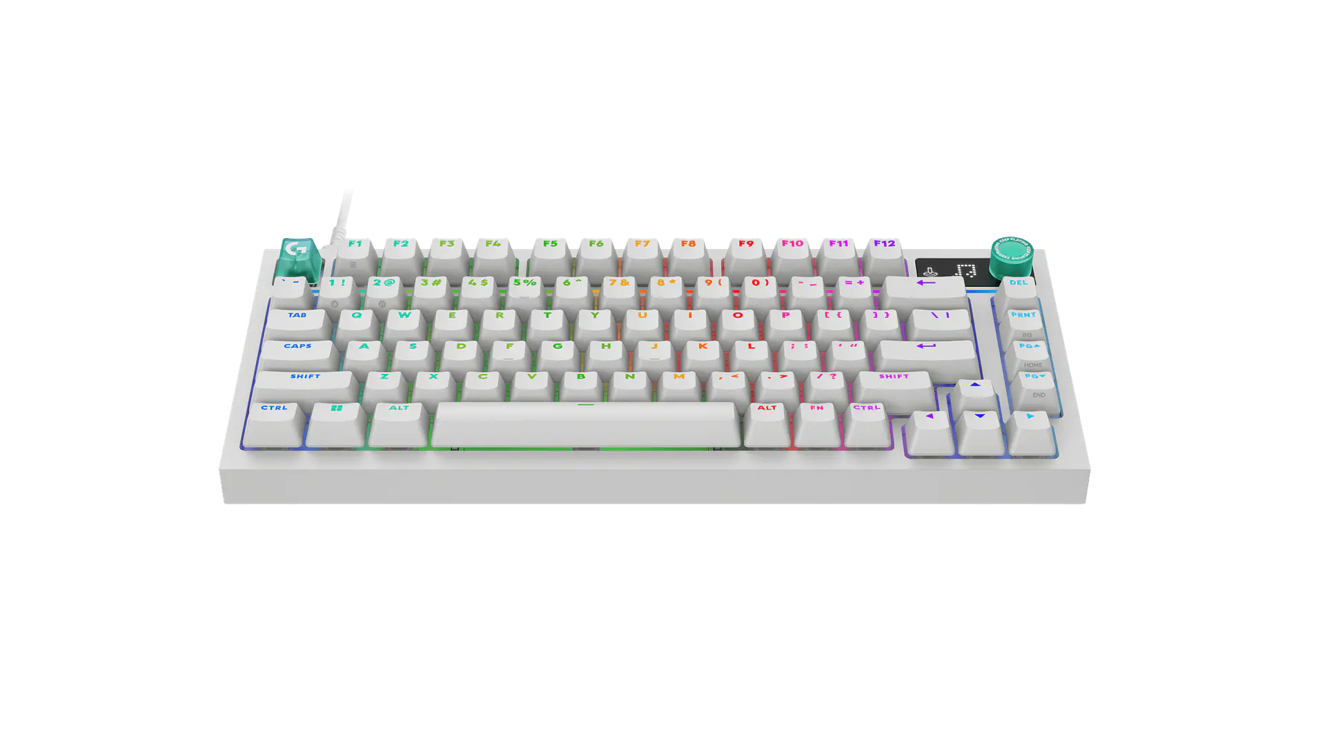 Teclado mecánico Logitech G316 X 75 RGB táctil inglés blanco por mayor 2