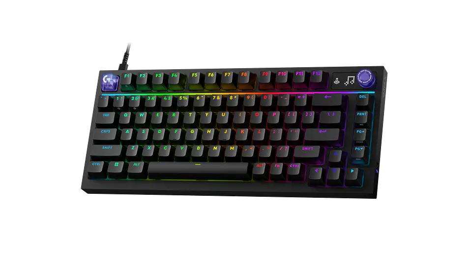 Teclado mecánico Logitech G316 X 75 RGB táctil inglés negro por mayor 3