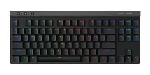 Teclado mecánico Logitech G515 LIGHTSPEED TKL táctil inglés negro por mayor