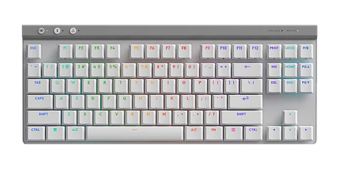 Teclado mecánico Logitech G515 LIGHTSPEED TKL táctil inglés blanco por mayor