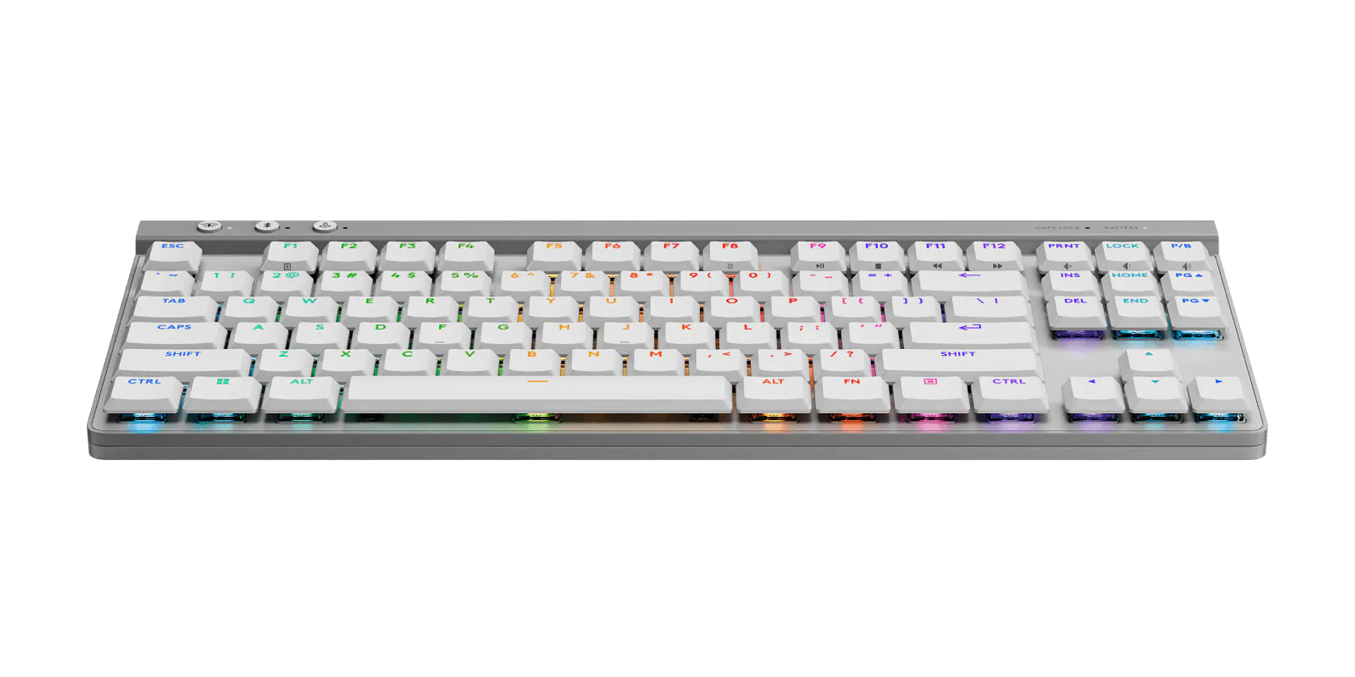 Teclado mecánico Logitech G515 LIGHTSPEED TKL táctil inglés blanco por mayor 2