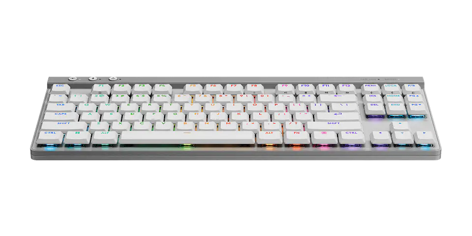 Teclado mecánico Logitech G515 LIGHTSPEED TKL táctil inglés blanco por mayor 2
