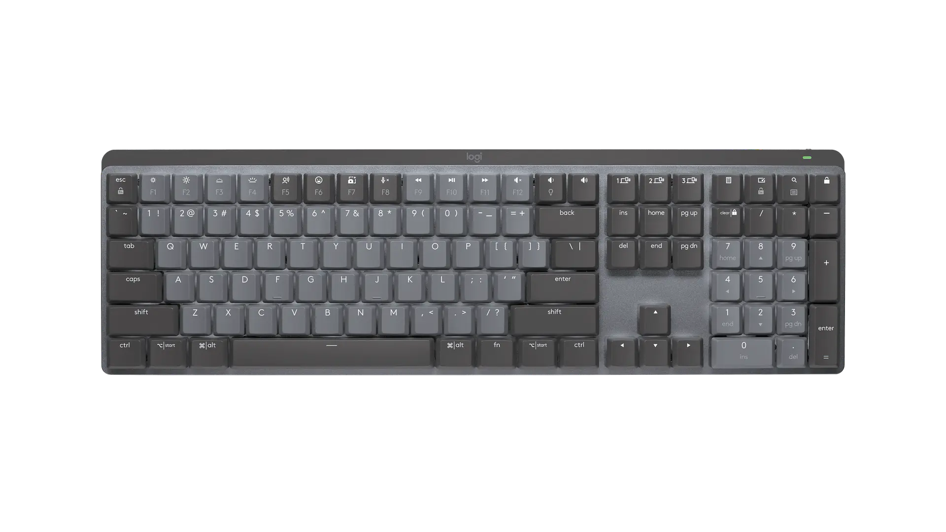 Teclado Logitech MX Mechanical táctil inalámbrico español grafito por mayor 1