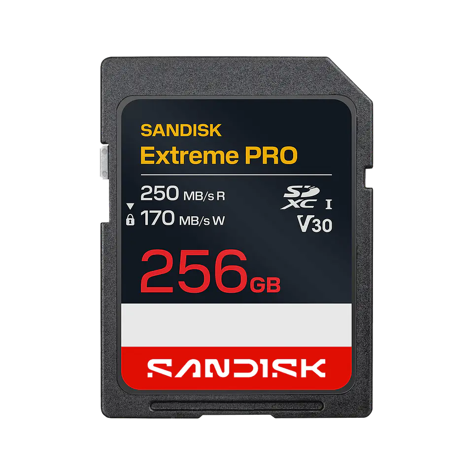 Tarjeta SD SanDisk Extreme PRO 256GB 250MB/s UHS-I V30 4K por mayor 1