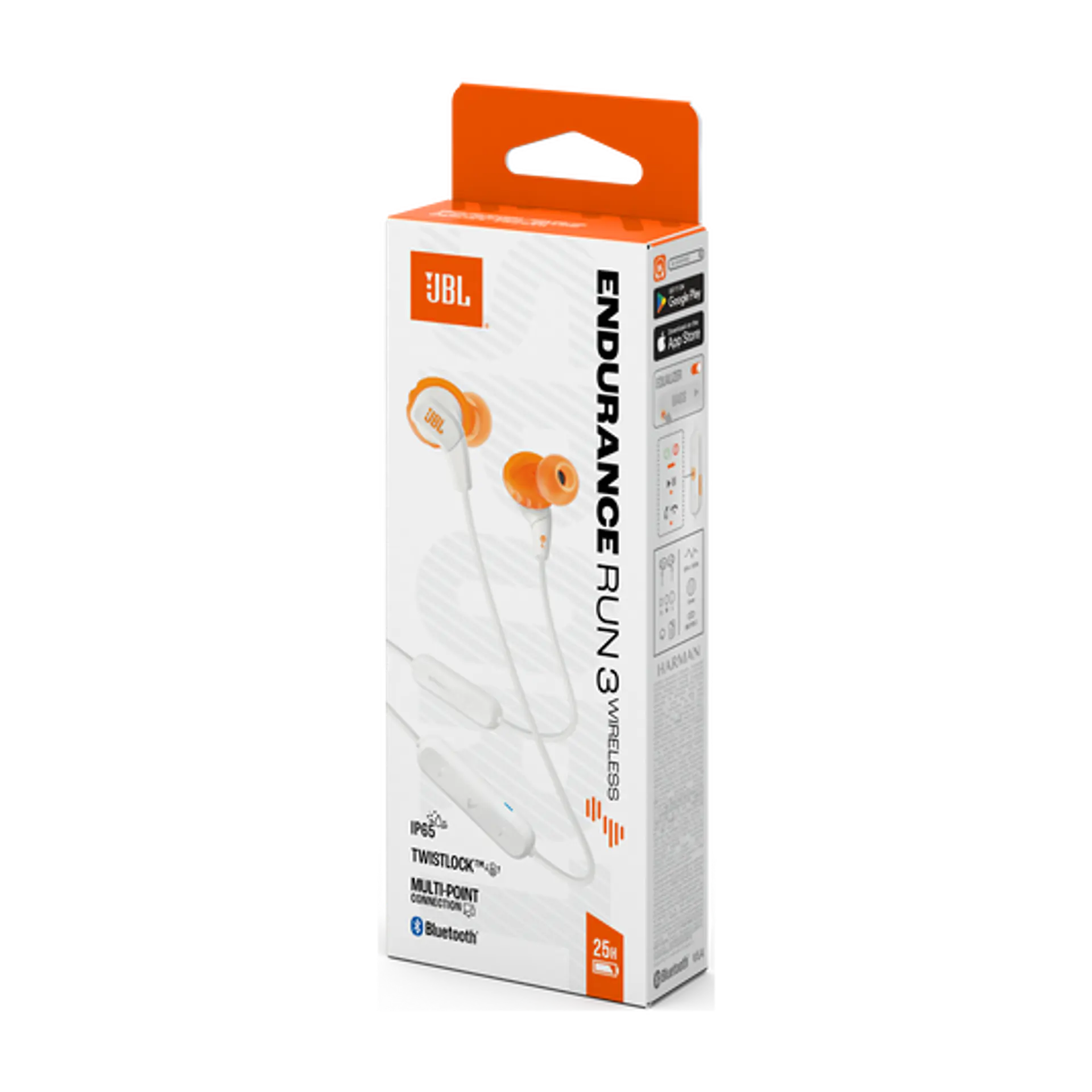 Audífonos deportivos Bluetooth JBL Endurance Run 3 Wireless por mayor - Blanco 6