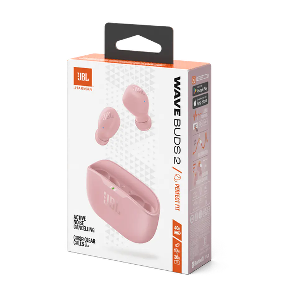 Audífonos TWS ANC JBL Wave Buds 2 por mayor - Rosa 5