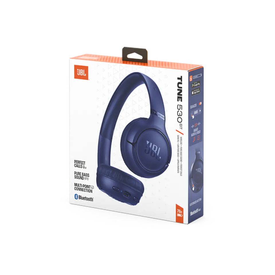 Audífonos Bluetooth JBL Tune 530BT por mayor - Azul 6