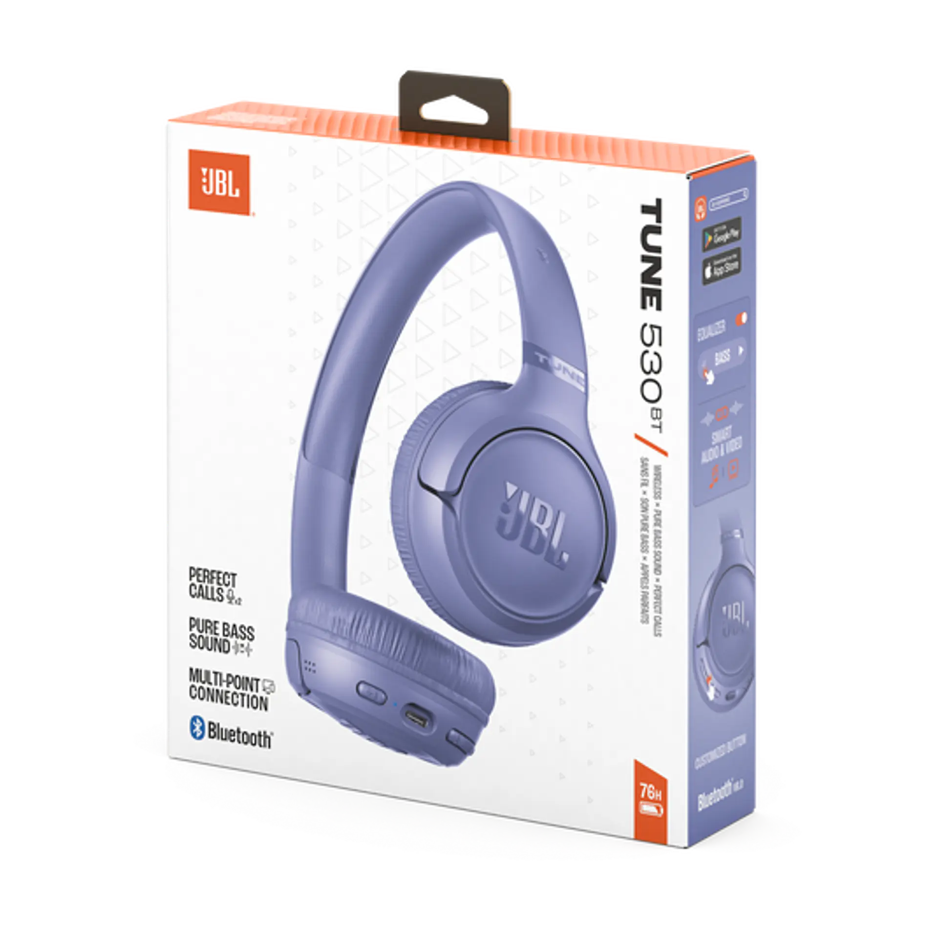 Audífonos Bluetooth JBL Tune 530BT por mayor - Lavanda 6