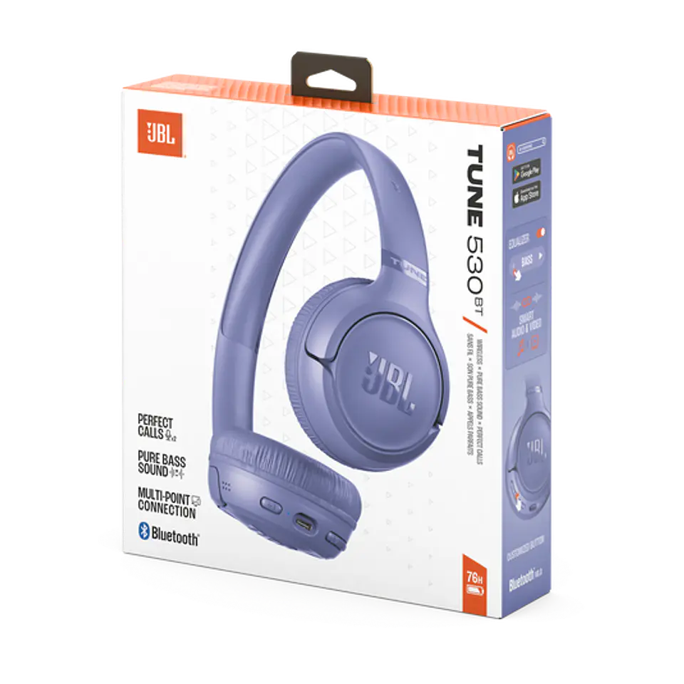 Audífonos Bluetooth JBL Tune 530BT por mayor - Lavanda 6