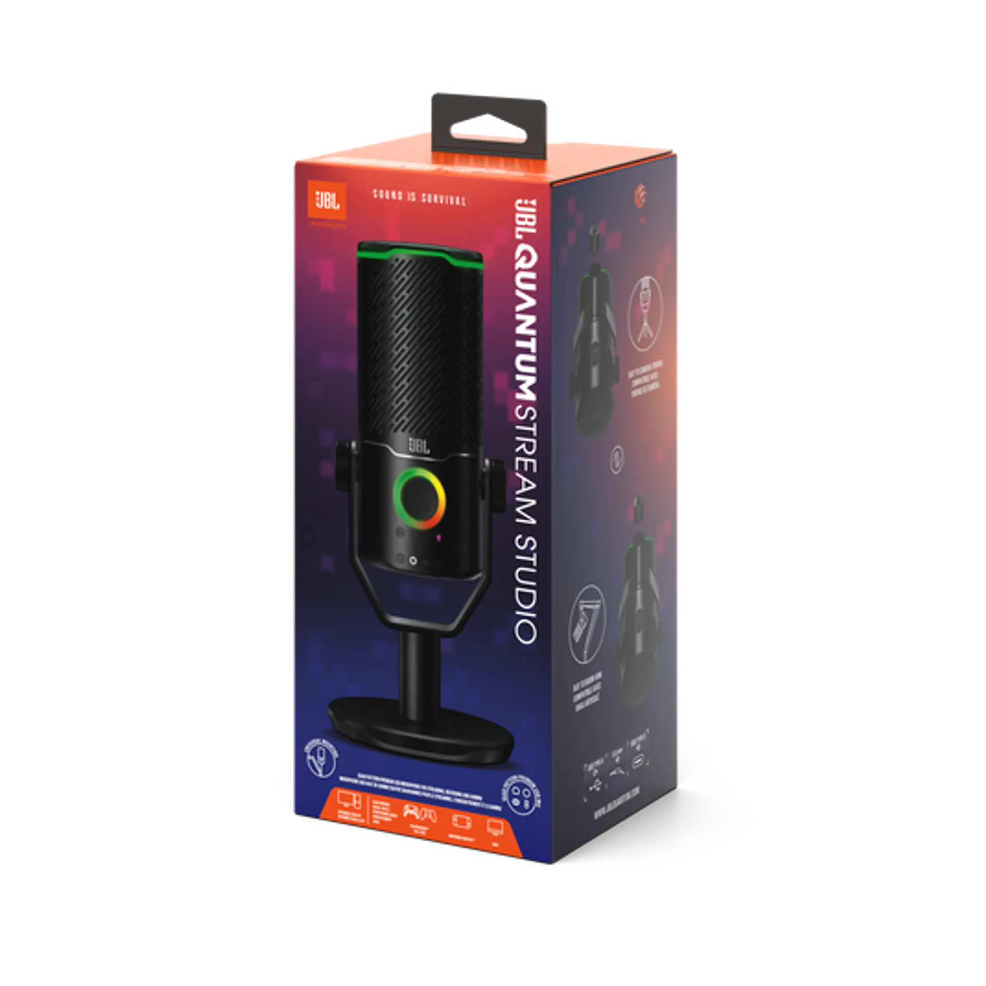 Micrófono USB JBL Quantum Stream Studio por mayor - Negro 6