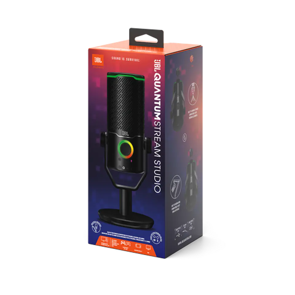 Micrófono USB JBL Quantum Stream Studio por mayor - Negro 6
