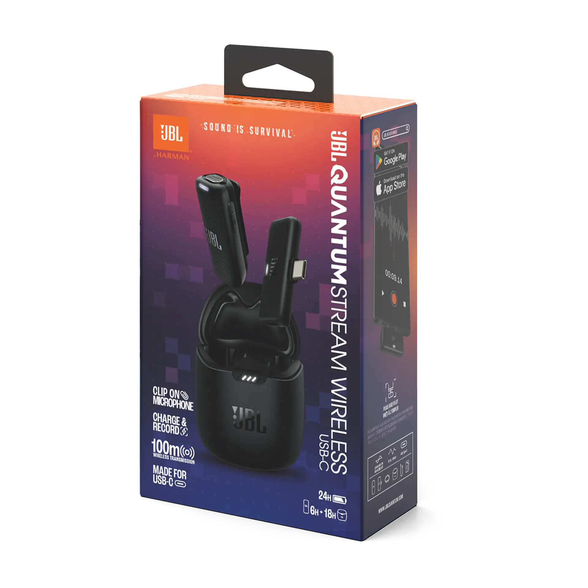 Micrófono inalámbrico USB-C JBL Quantum Stream Wireless USB-C por mayor - Negro 3