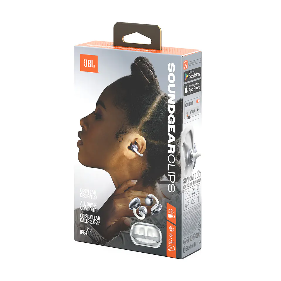 Audífonos abiertos TWS JBL Soundgear Clips por mayor - Blanco 4
