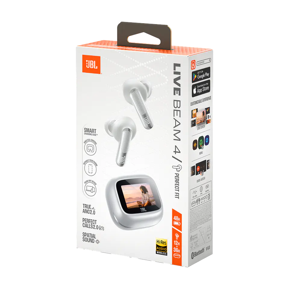 Audífonos TWS ANC JBL Live Beam 4 por mayor - Plateado 5