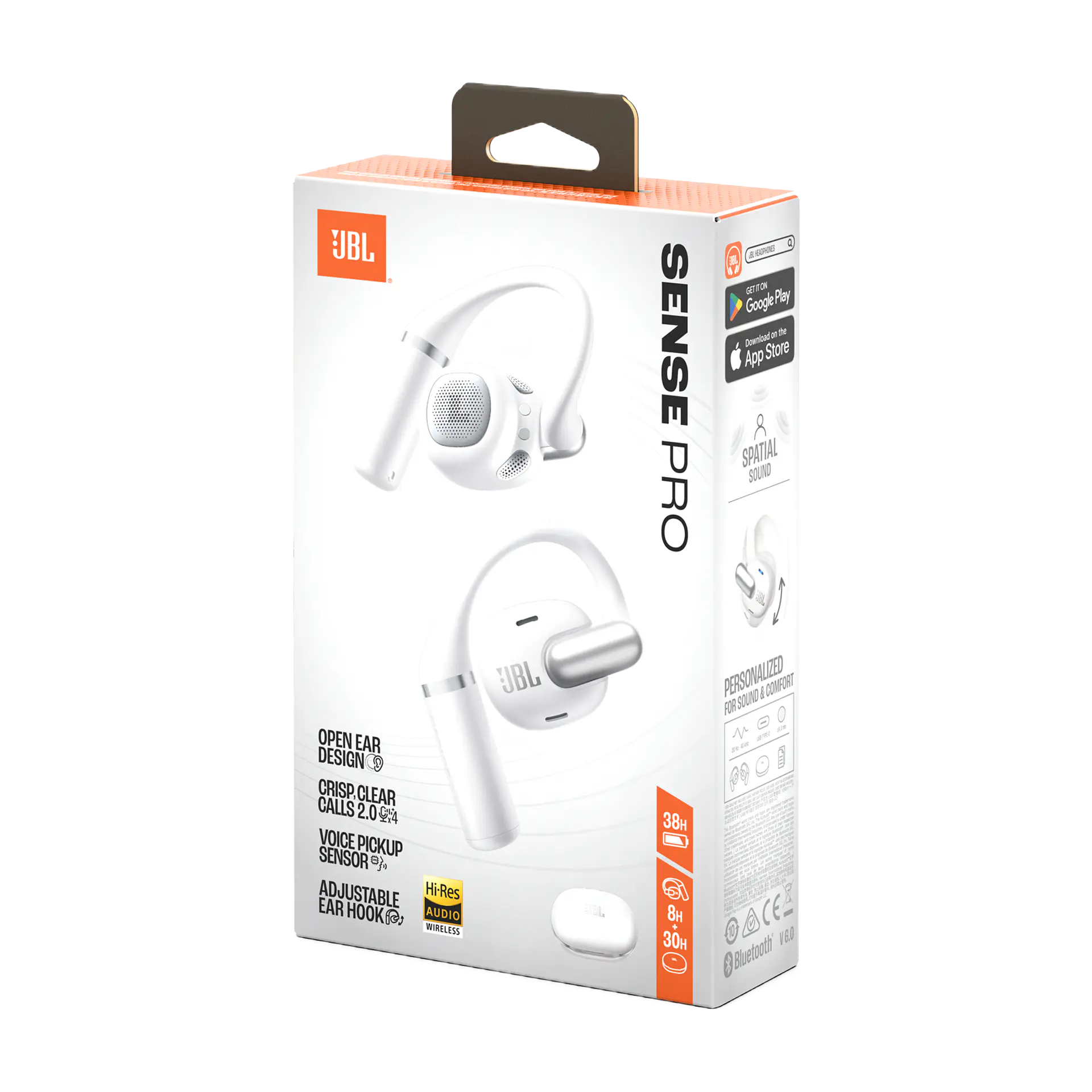 Audífonos abiertos TWS JBL Sense Pro por mayor - Blanco 5
