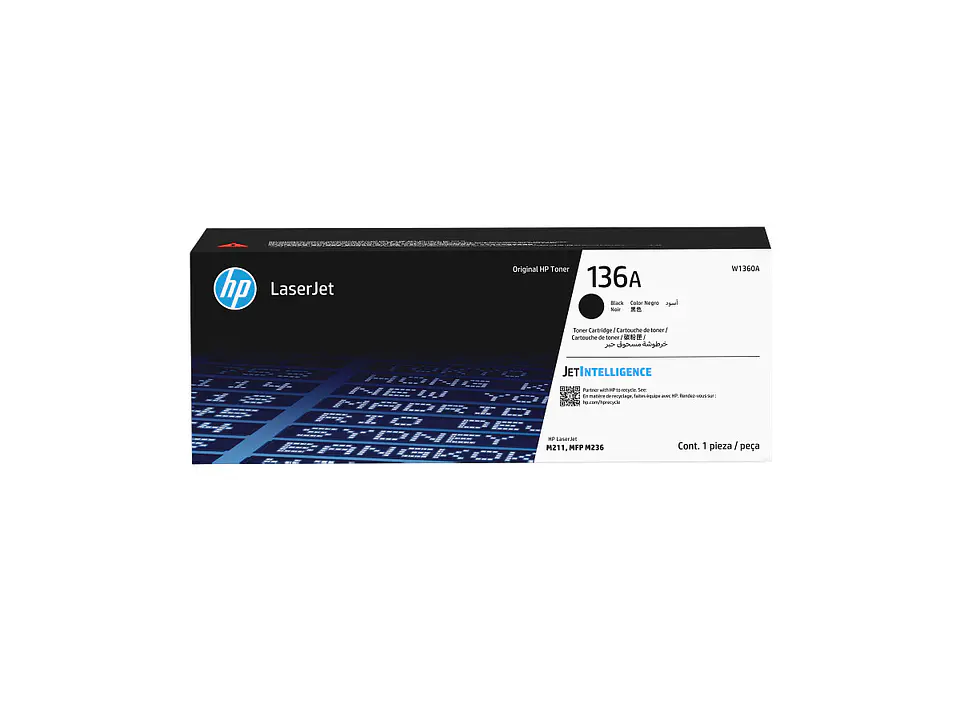 Tóner original HP 136A W1360A por mayor - Negro 1