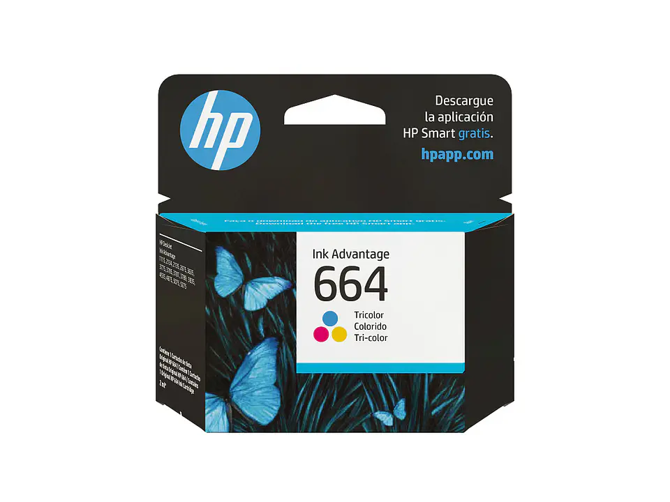 Cartucho de tinta original HP 664 F6V28AL por mayor - Tricolor 1