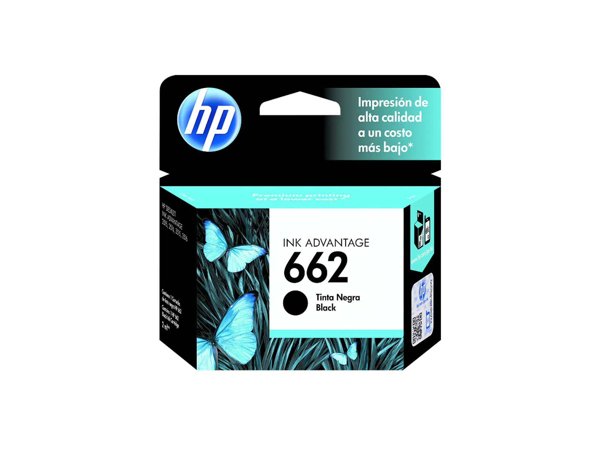 Cartucho de tinta original HP 662 CZ103AL por mayor - Negro 1