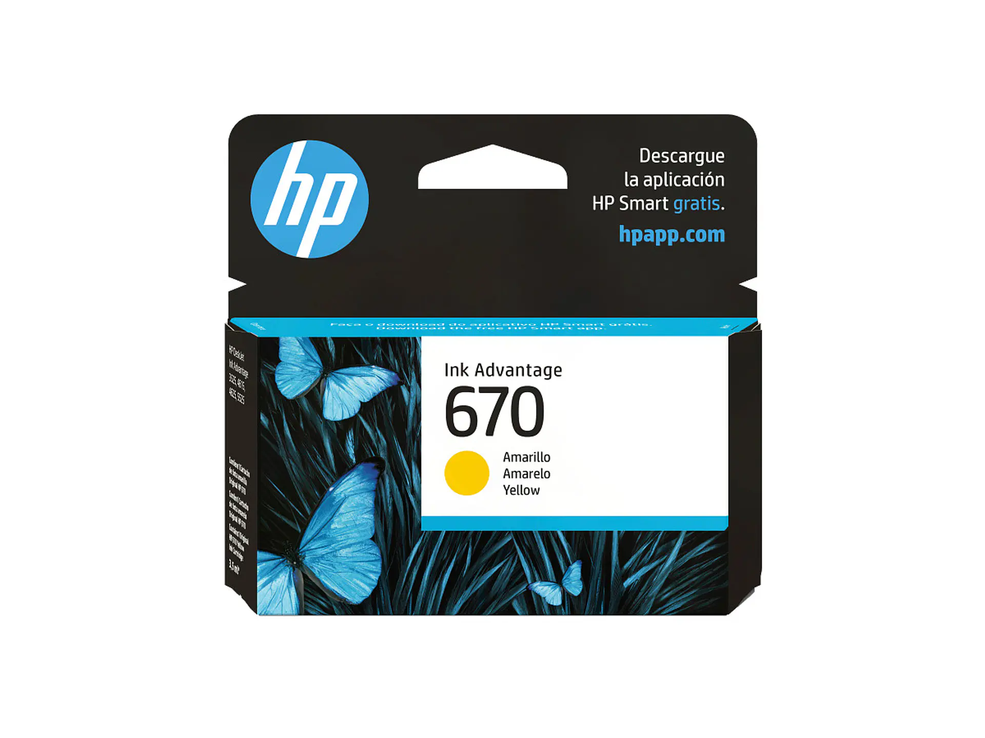 Cartucho de tinta original HP 670 CZ116AL por mayor - Amarillo 1