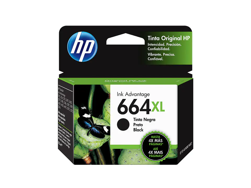 Cartucho de tinta original HP 664XL F6V31AL por mayor - Negro 1