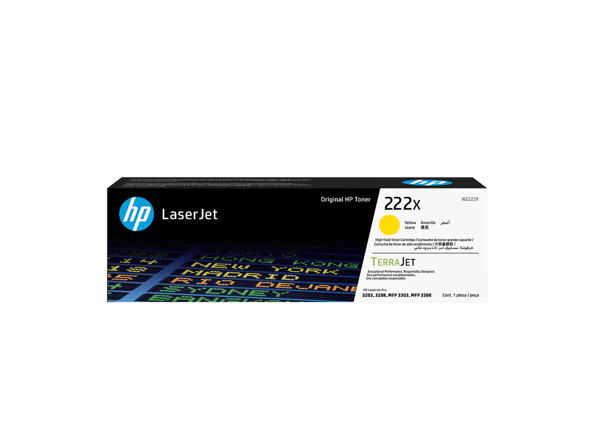 Tóner original HP 222X W2222X por mayor - Amarillo 1