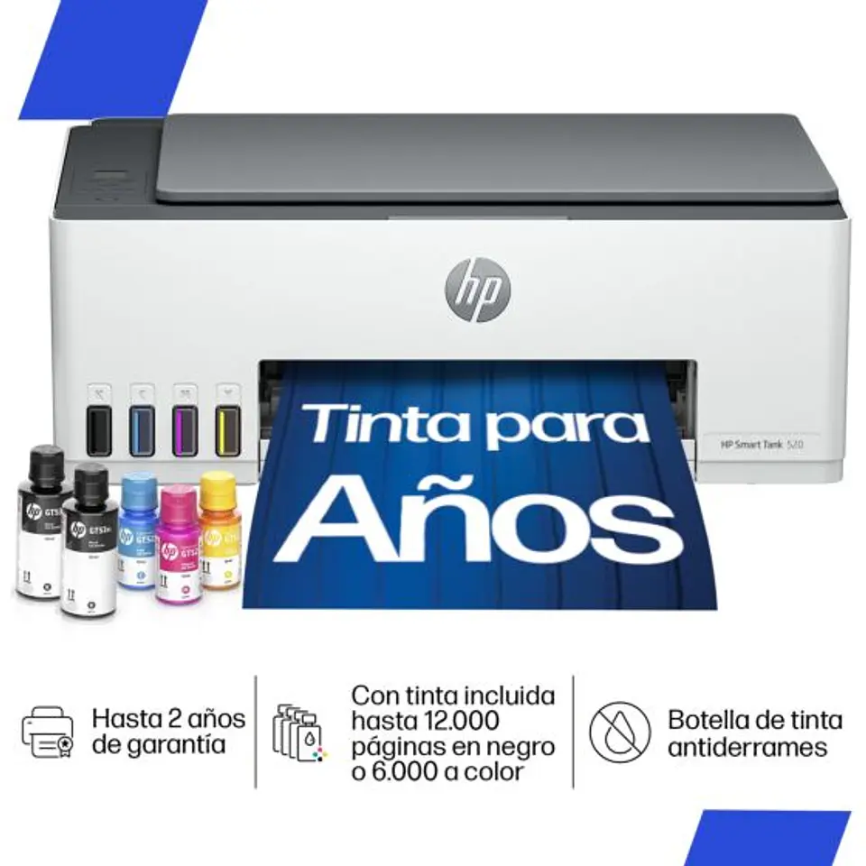 Impresora multifuncional HP Smart Tank 520 1F3W2A por mayor 1