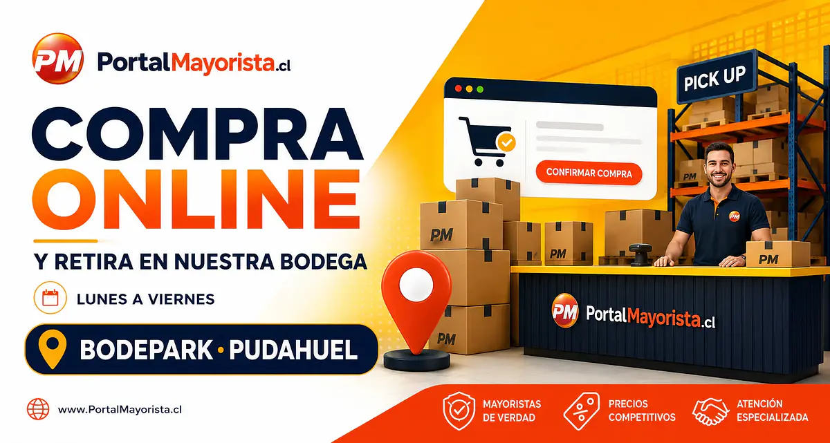 Compra online por mayor y retira en bodega Bodepark Pudahuel | Portal Mayorista
